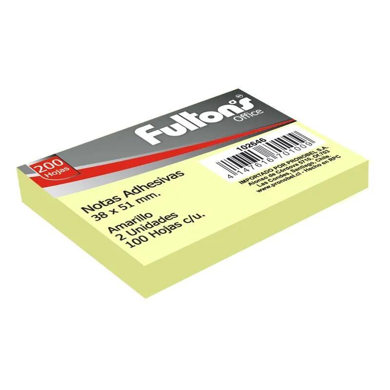 Nota adhesiva 100hojas 102 X 7.6CM AMARILLO 657, H509910
