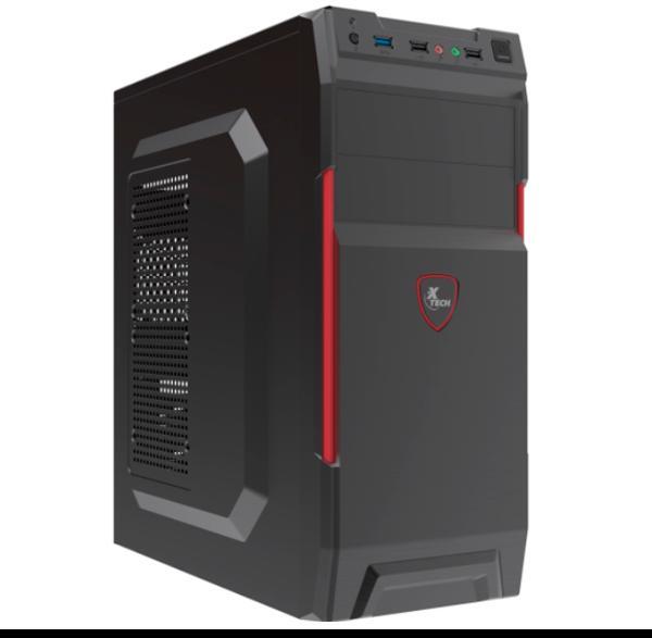 GABINETE XTECH MID TOWER ATX CON FUENTE DE PODER 600WHATTS ,XTQ 214